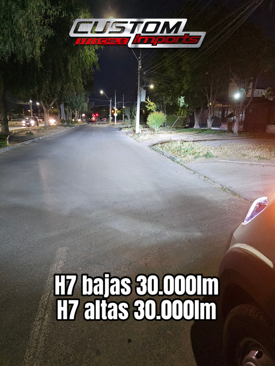 Luces LED para Auto | 30.000lm | Modelo Q7 | Garantía de 2 años