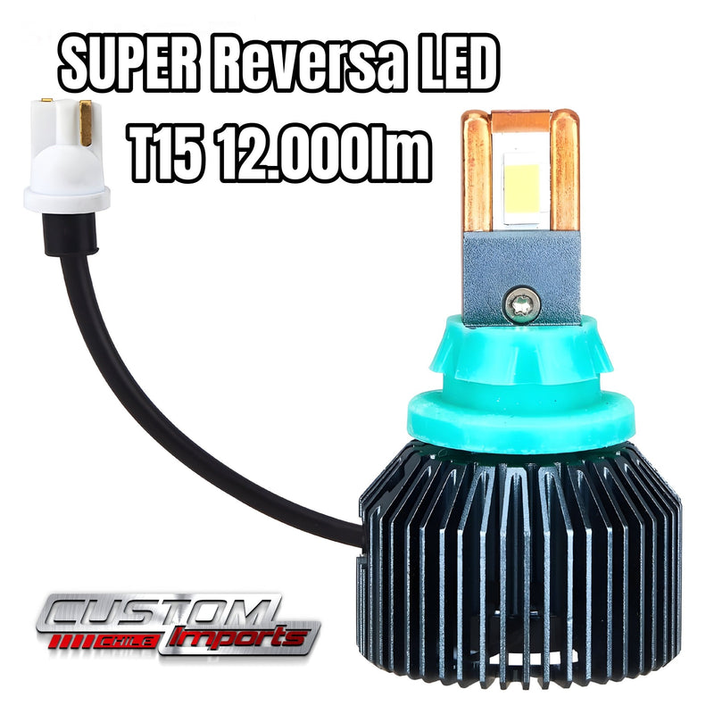 Cargue la imagen en el visor de la galería, Ampolletas Super LED Reversa 12.000lm - Custom Imports Chile
